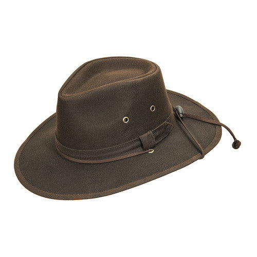Turner Hat presents the Outback Oil Cloth Brown