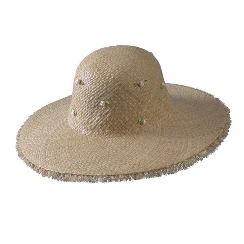 Turner Hat presents the Ladies Straw Beach Hat Khaki