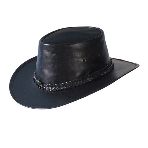 Turner Hat presents the Leather Gambler Casino Black